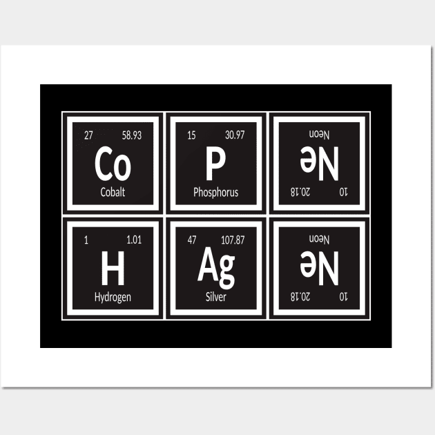 Copenhagen City | Periodic Table of Elements Wall Art by Maozva-DSGN